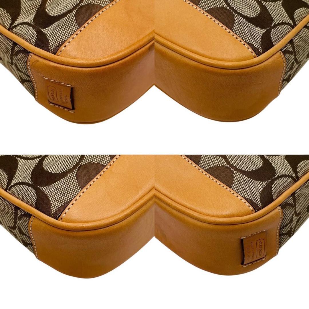 美品 コーチ ショルダーバッグ アクセサリーポーチ キャンバス 6094