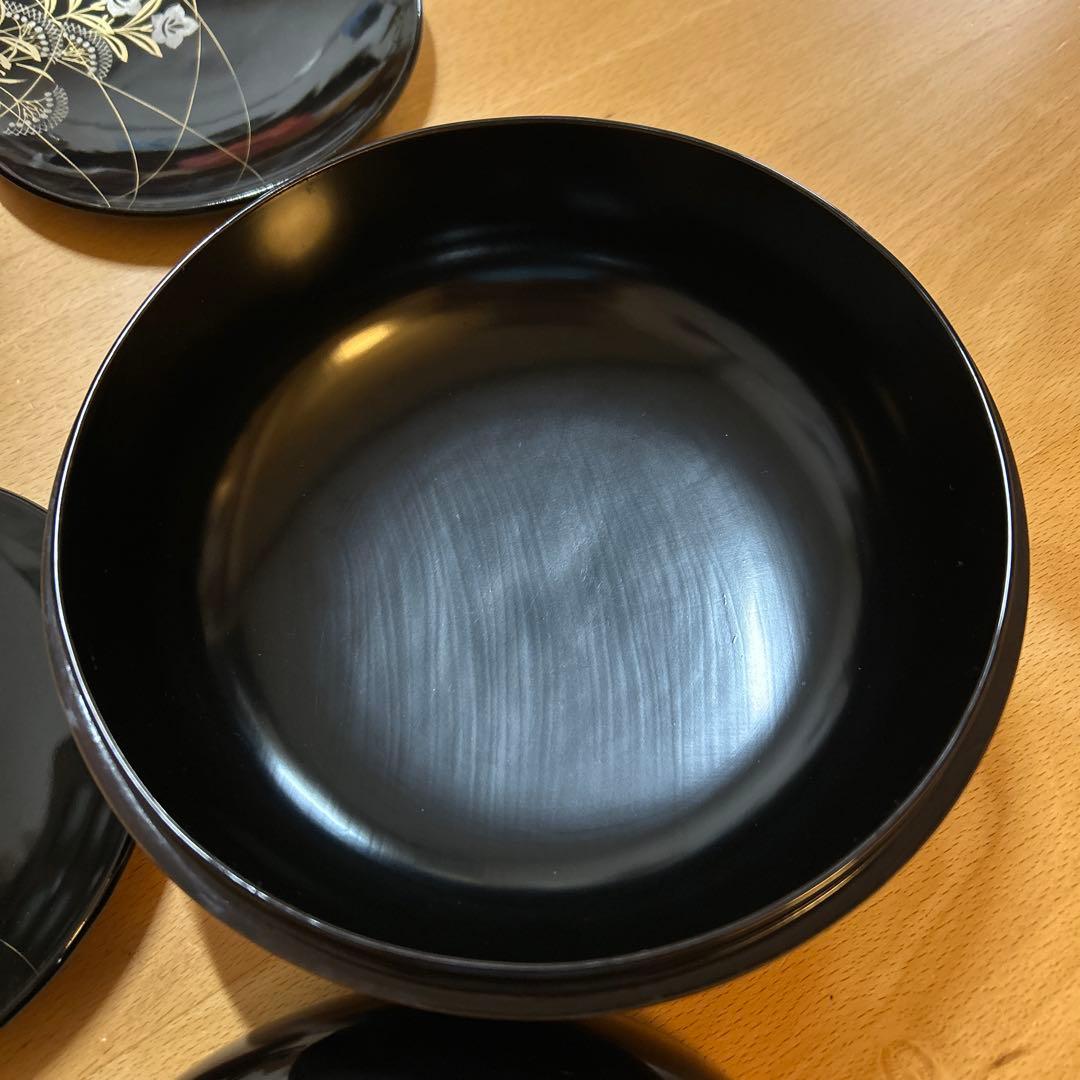 本漆器 昭和15年頃　菓子器 セット 5小皿 1器　交渉ok!