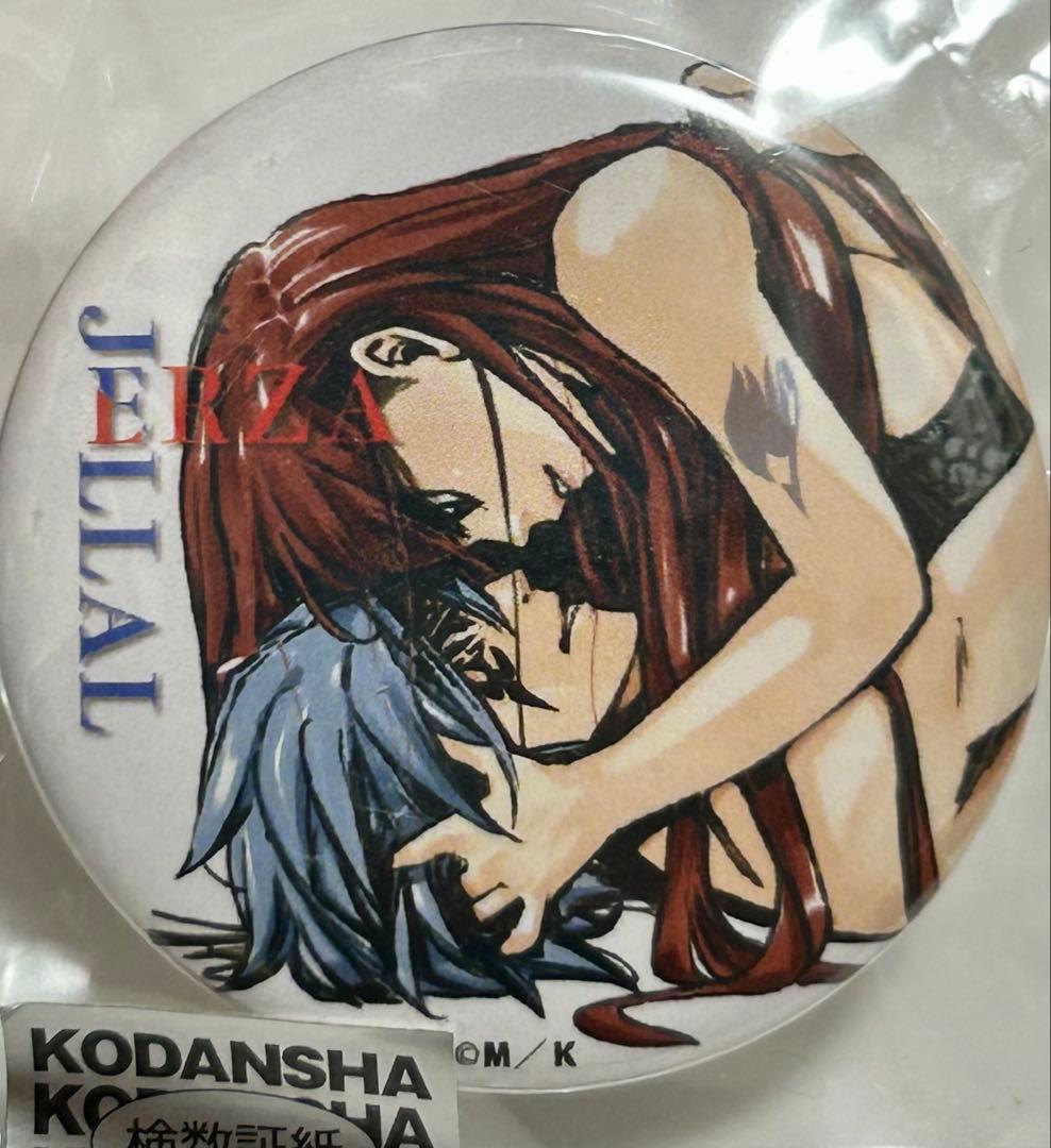 フェアリーテイル　ガチャトク　缶バッジ エルザ＆ジェラール