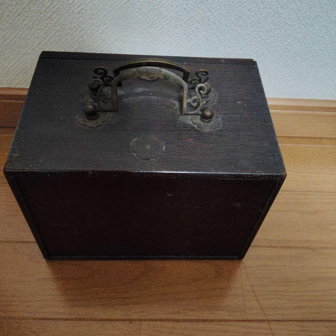 ●古道具●木箱 木製収納箱 インテリア アンティーク 江戸 明治 大正