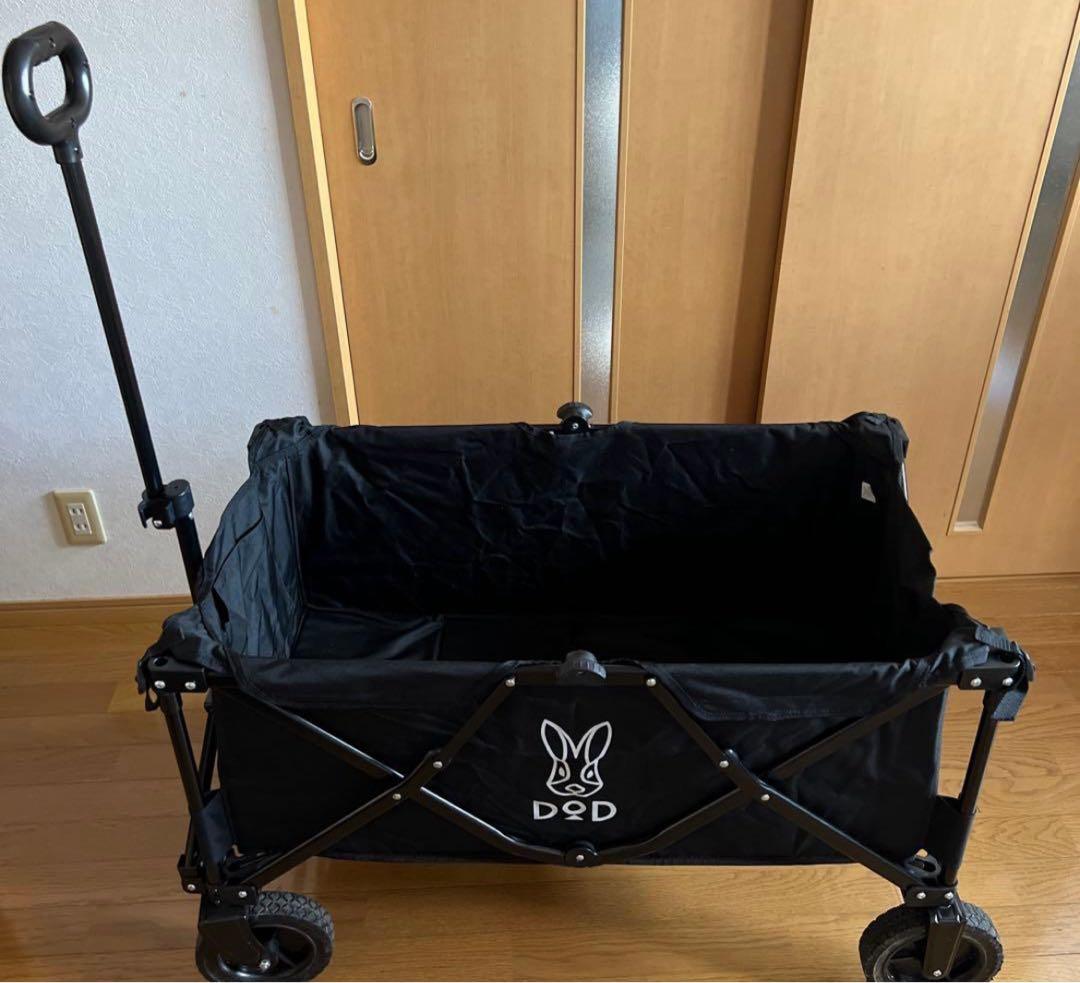 直接取引☆ DOD フォールディングキャリーワゴン 黒　ブラック
