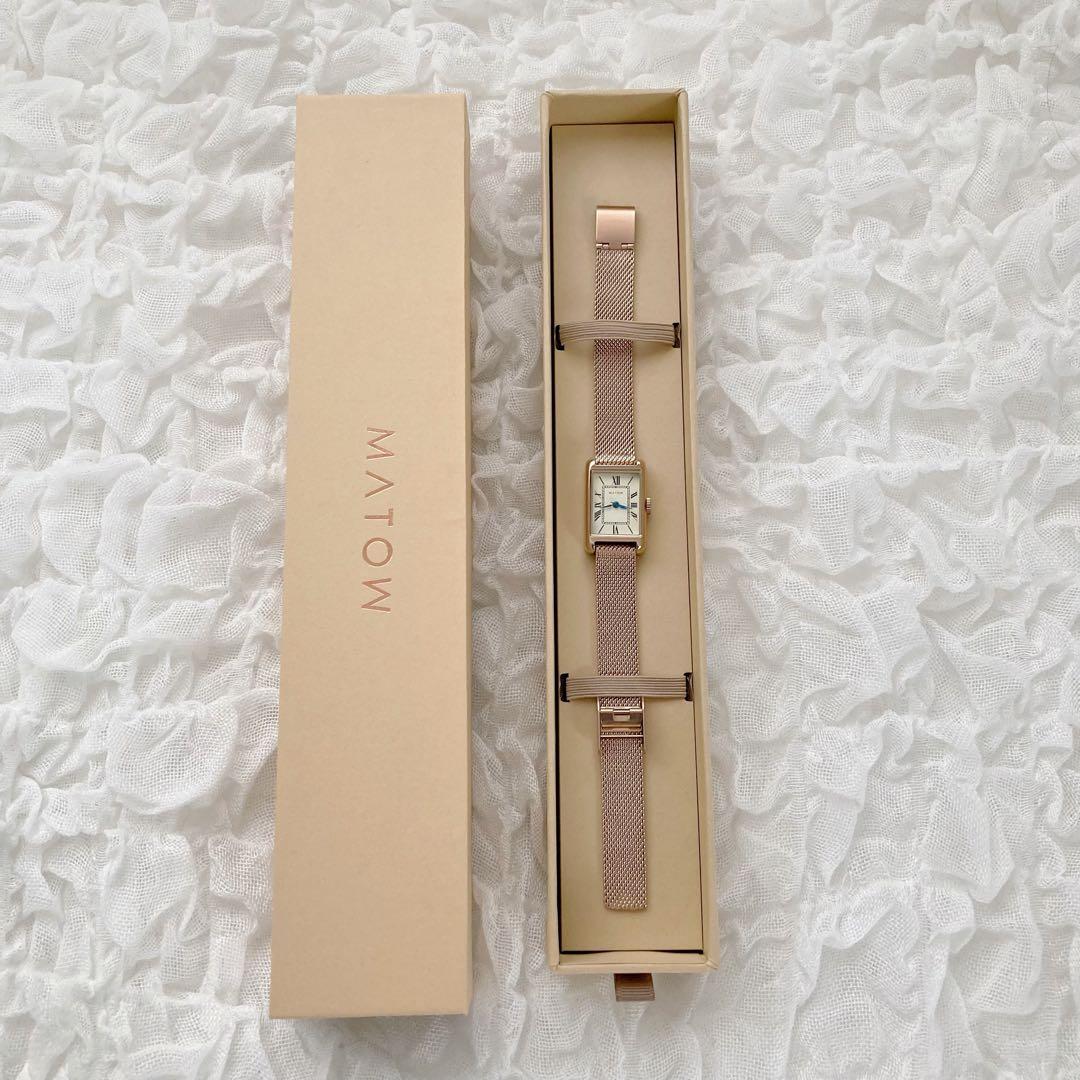 matow 腕時計 ゴールド メッシュ Tsuki シリーズ 朧月 マトウ