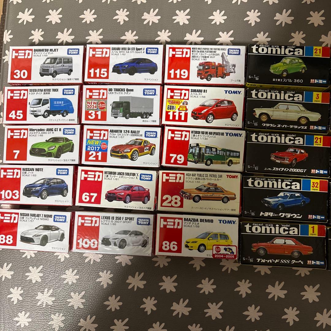 ひ*で様 トミカ39個それぞれの年代未使用品