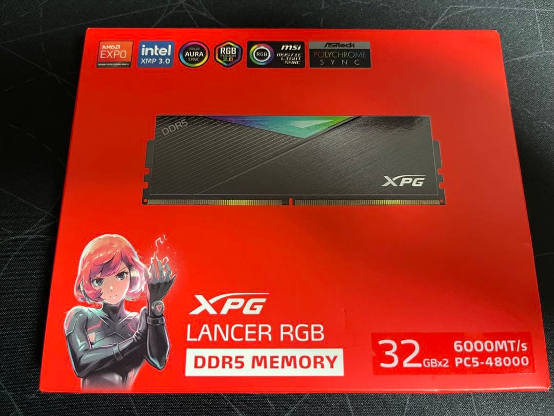 値下げ中⭐︎XPG 64GB DDR5 PCメモリ(32GB×2枚組)