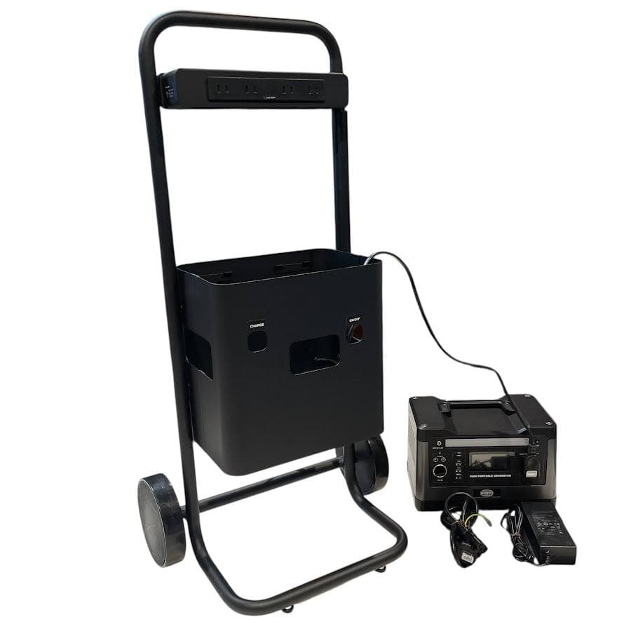 ほぼ未使用●日章工業・コクヨ● 500W携帯用ポータブル電源+エナジーカート付