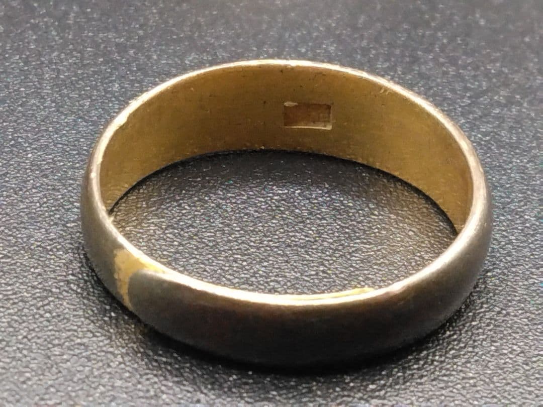 O*i様 【伝統工芸】日本 アンティーク 彫金 高彫 純銀 金張 指輪 ゴールド