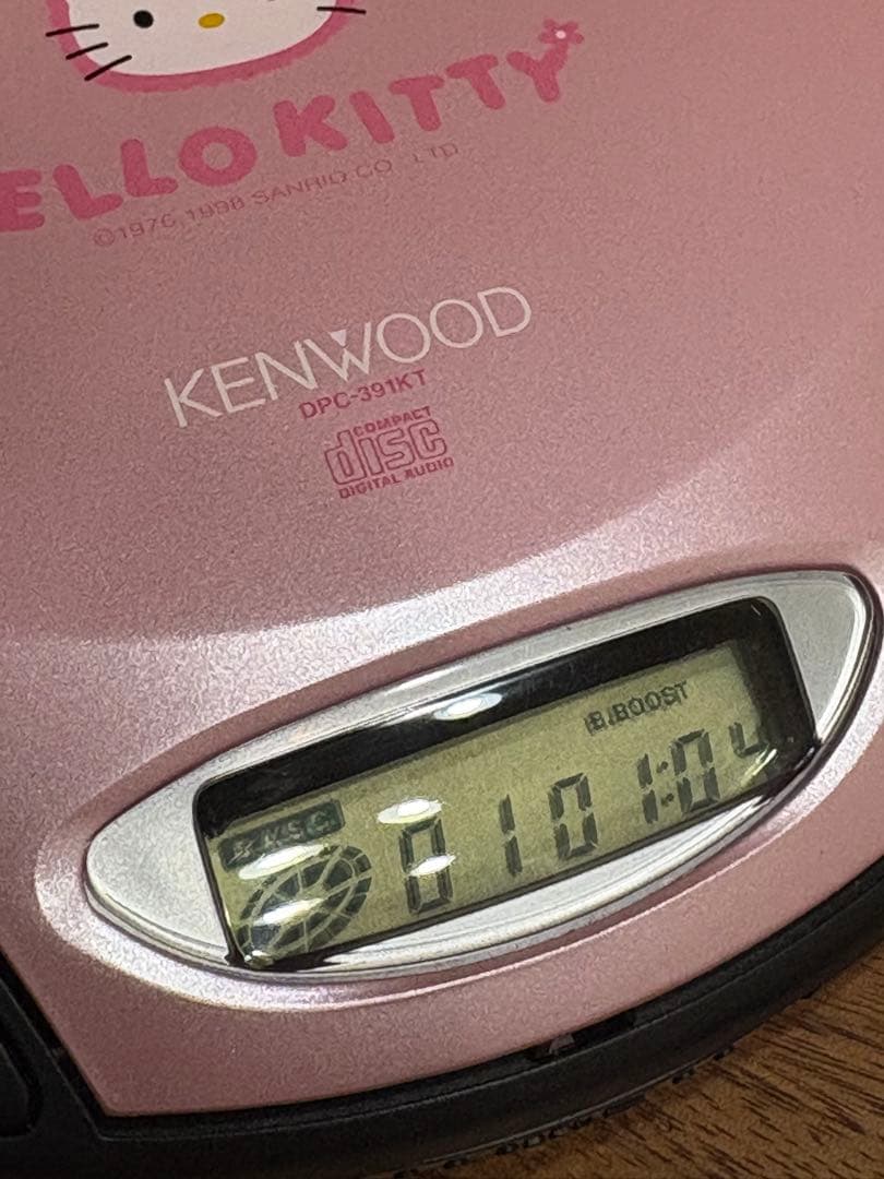 1998年☆新品KENWOOD HELLO KITTY ポータブルCDプレーヤー