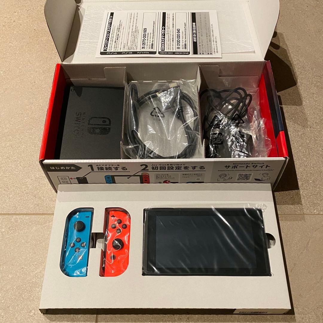 【美品】Nintendo Switch 本体 青/オレンジ Joy-Con付き