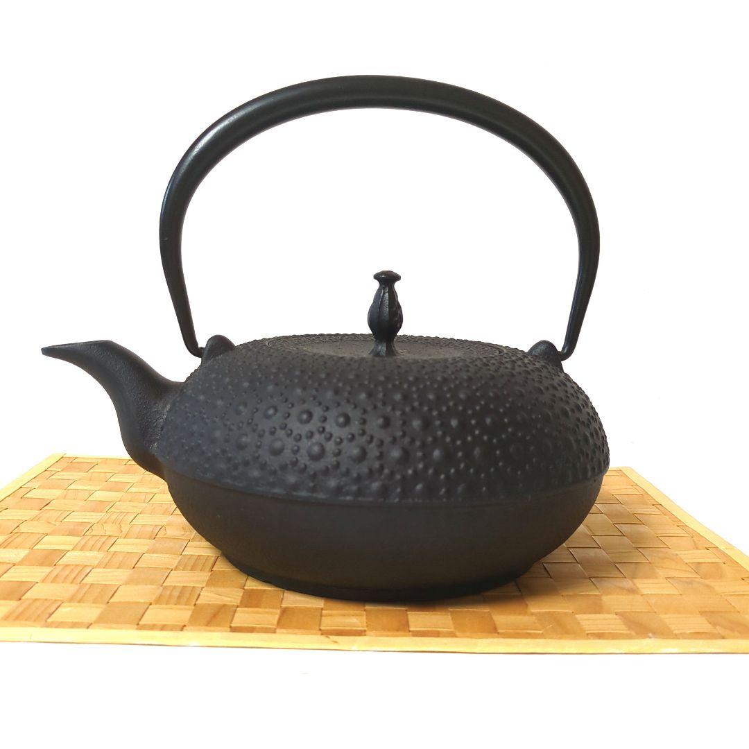 及源　南部鉄器　盛栄堂　IH対応　鉄瓶　東雲亀甲　1.2Ｌ