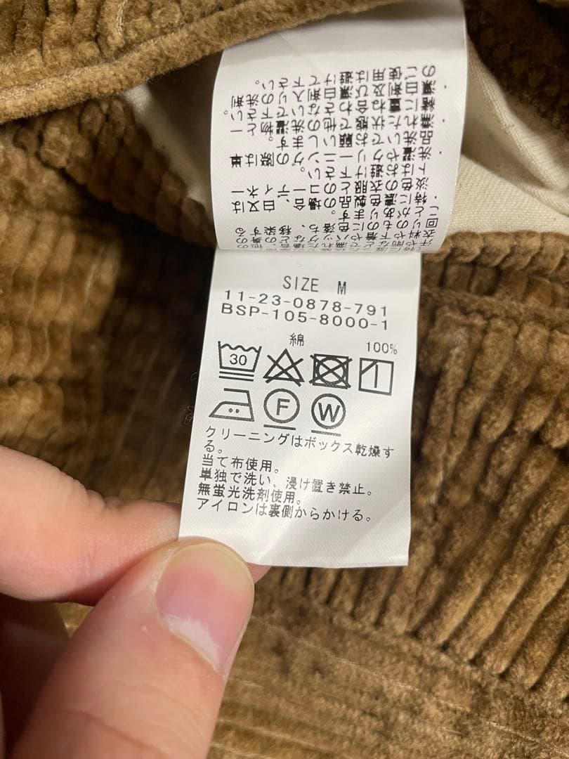 BEAMS SSZ SAMPLE期コーデュロイパンツ　サイズM