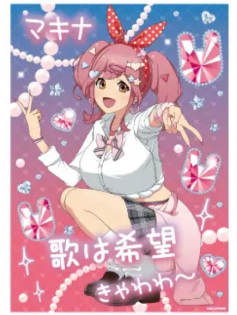 マクロスΔ 池袋デルタ学園 A3 クリアポスター ワルキューレ 5人 セット