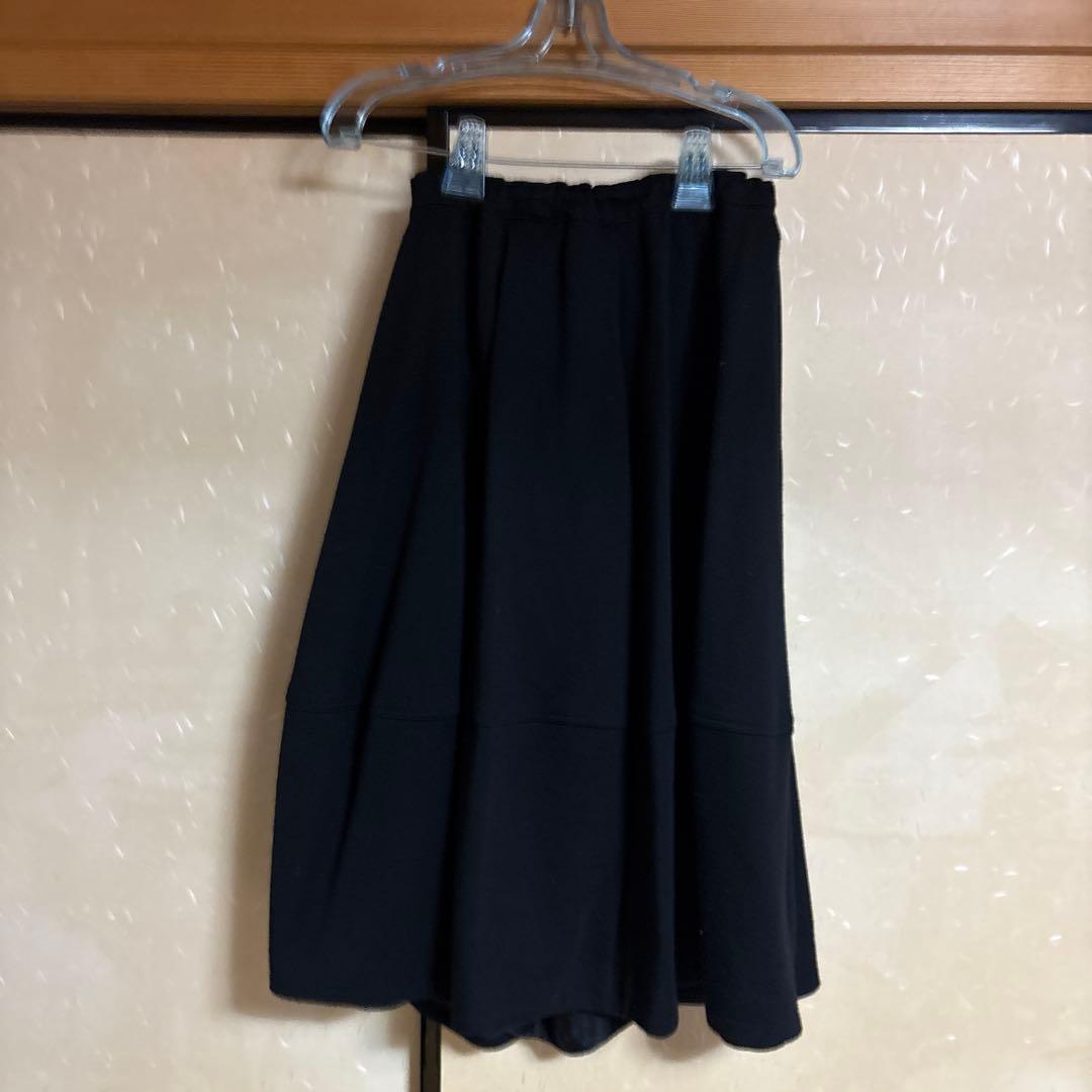 コム デ ギャルソン フレアスカート S 黒
