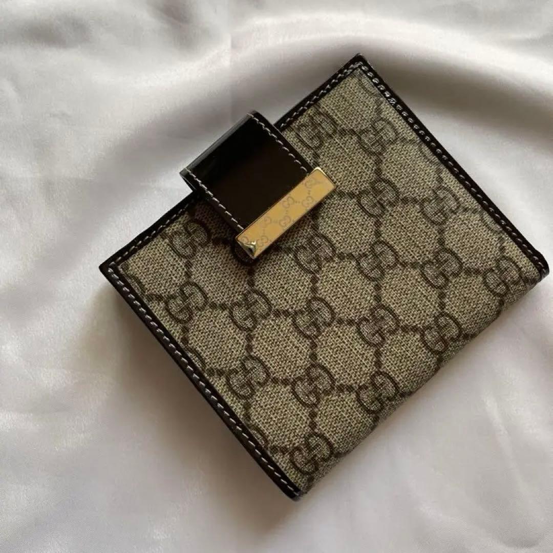 ユニタ★GUCCI GGパターン 二つ折り財布