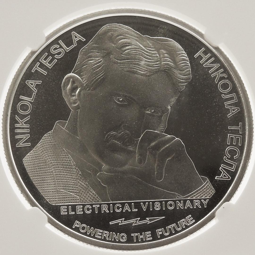 リンカーン／二コラ・テスラ 銀貨 2枚セット