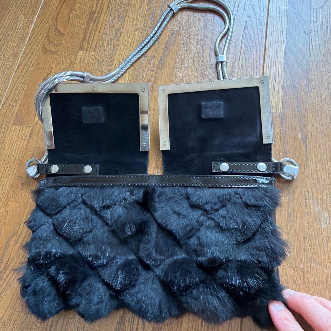 VERSACE ヴェルサーチ ヴィンテージ ミニショルダーバッグ ブラック