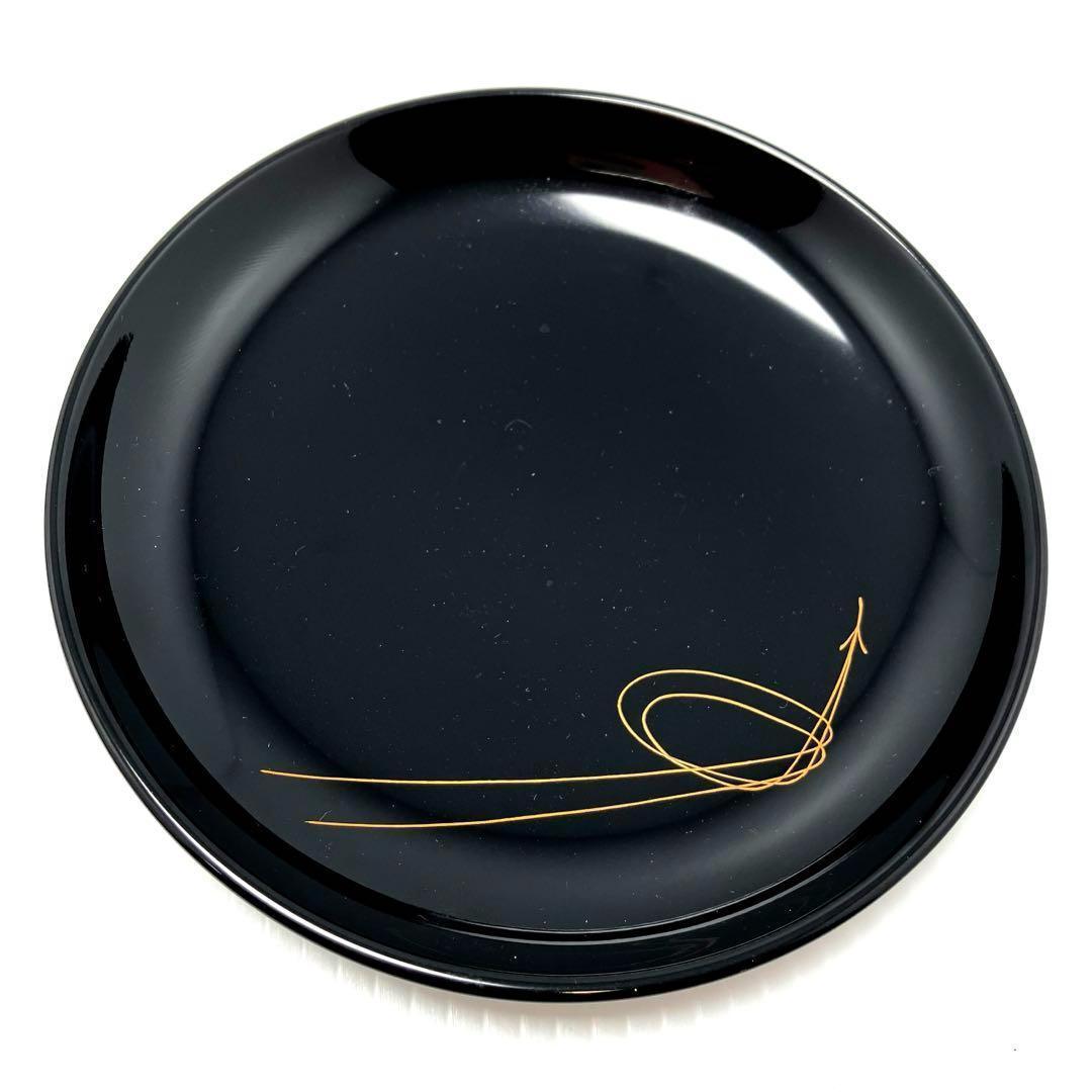 未使用 輪島塗 和皿 小皿 漆器 5枚セット 伝統工芸品 漆器 漆 輪島漆器 黒