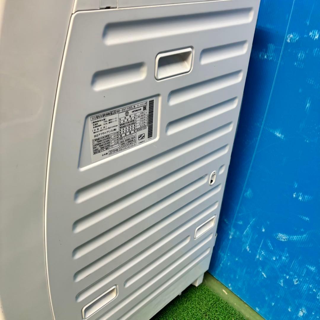 649 日立　ドラム式洗濯機　美品　家庭用　11kg 6kg 配送設置無料　保証