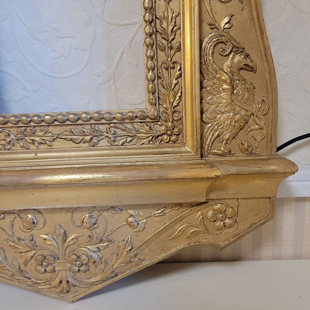 西洋アンティーク　ヴィンテージ　額縁　フレームのみ　金色の装飾額