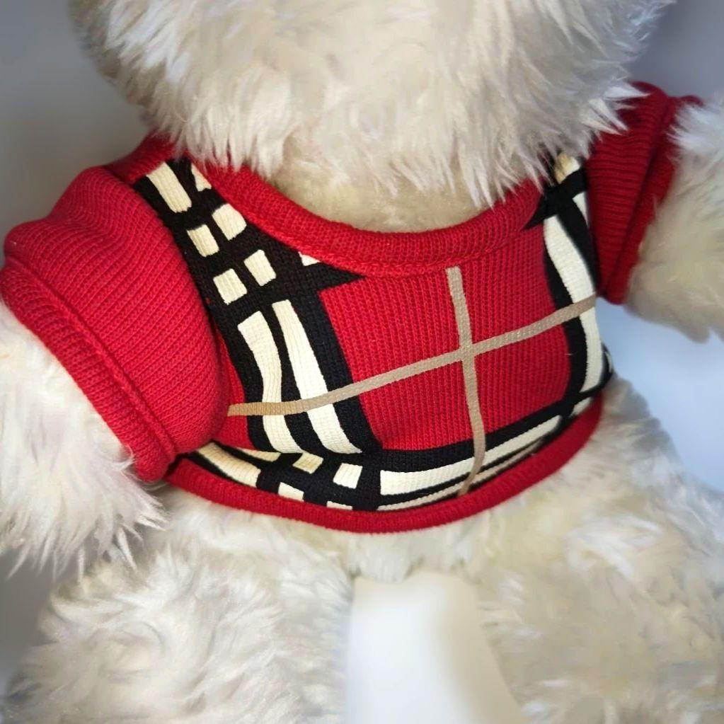 未使用　バーバリーテディベア専用箱付きアンティークノバチェック柄クマのぬいぐるみ