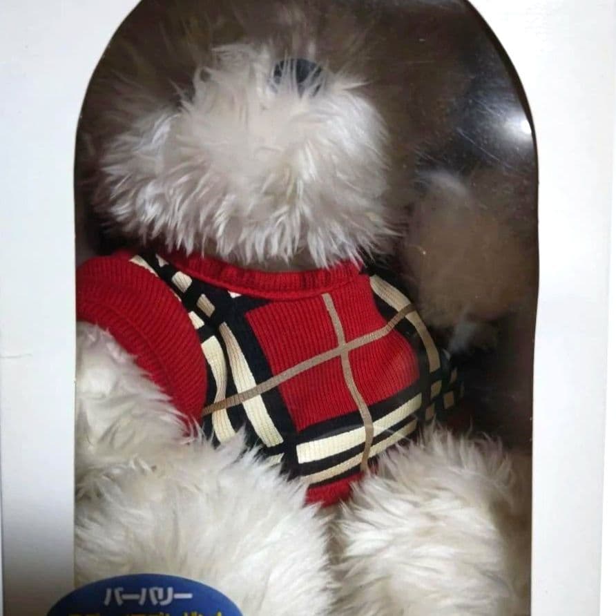未使用　バーバリーテディベア専用箱付きアンティークノバチェック柄クマのぬいぐるみ