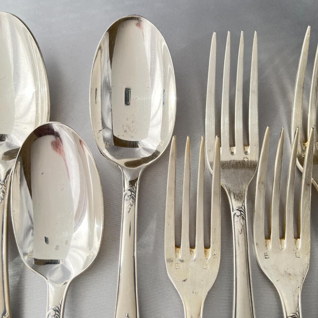 【仏蘭西】 Louis XV テーブルフォーク / スプーン 12本