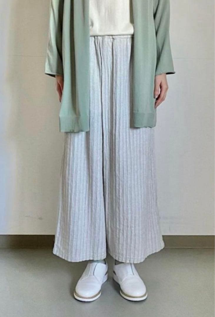 値下げ【美品】plantation メランジWAVE パンツ