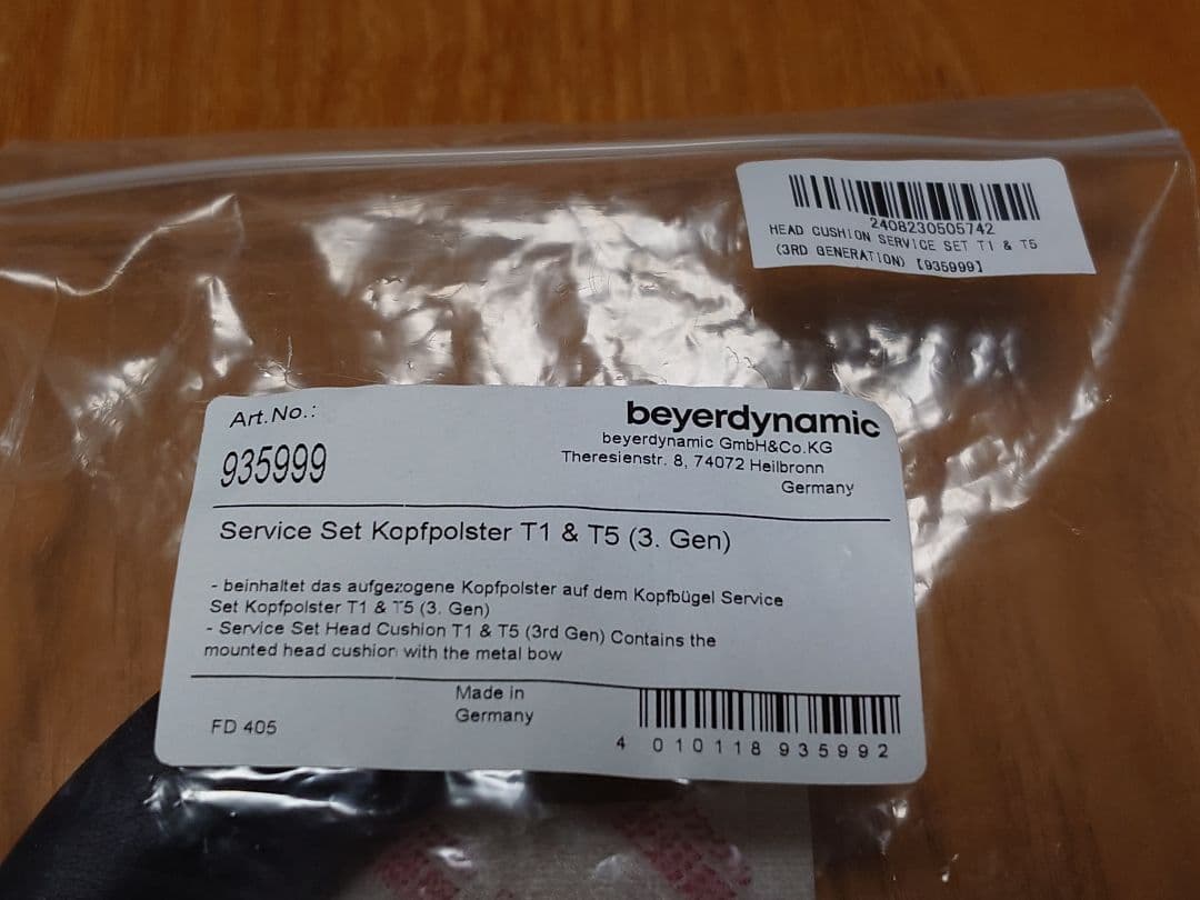 【新品】 beyerdynamic T1/T5 3rd用ヘッドクッションセット