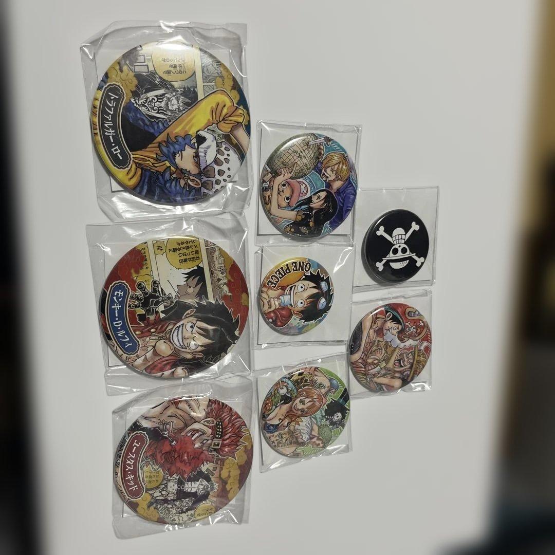 最終値下げワンピース鬼滅の刃ヒーローアカデミア 缶バッジセット応募者全員サービス