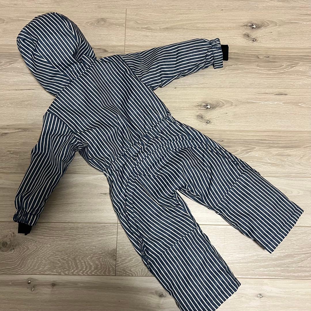 【美品】yuk ユック　スキーウェア　つなぎ　ヒッコリー　サイズ90 男の子