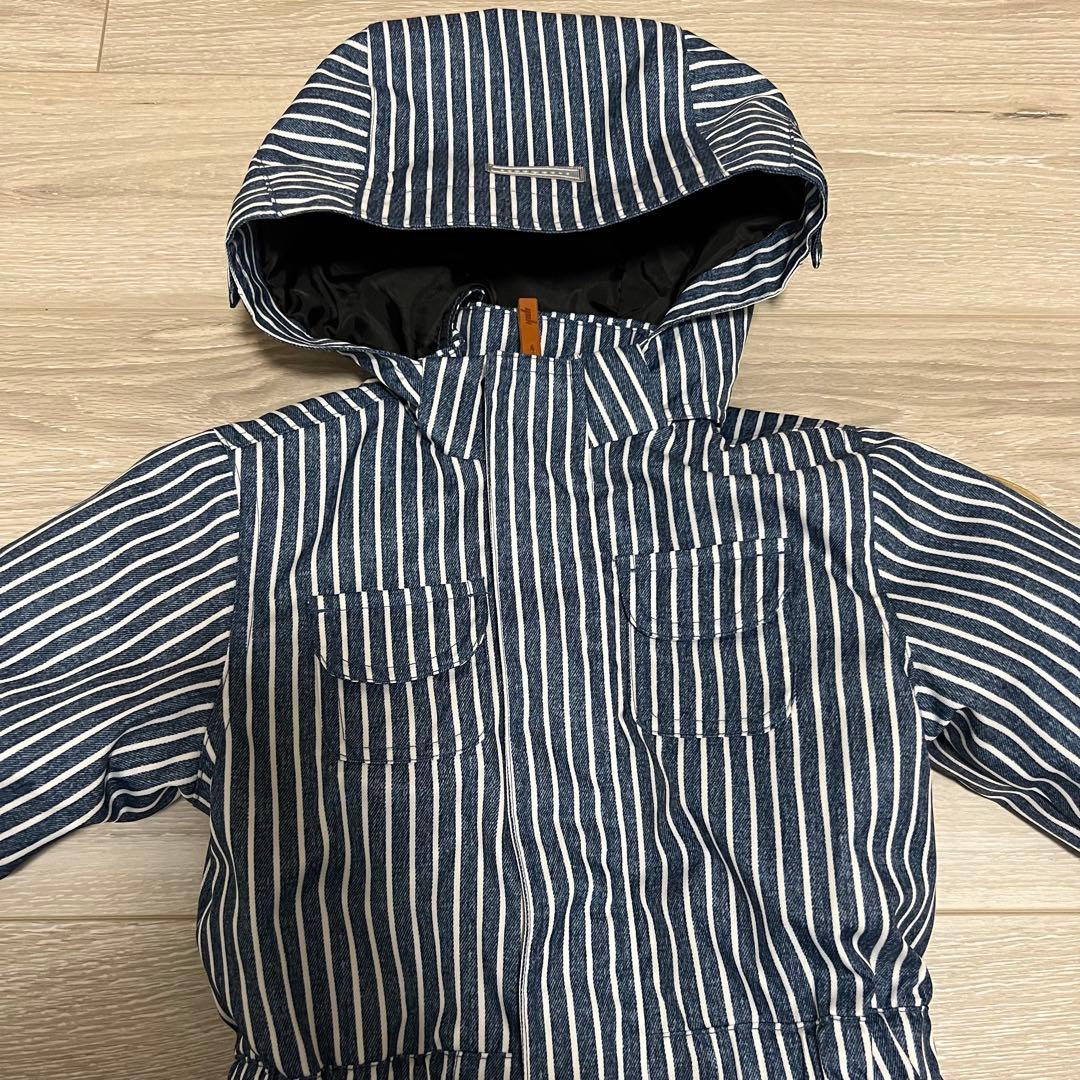 【美品】yuk ユック　スキーウェア　つなぎ　ヒッコリー　サイズ90 男の子