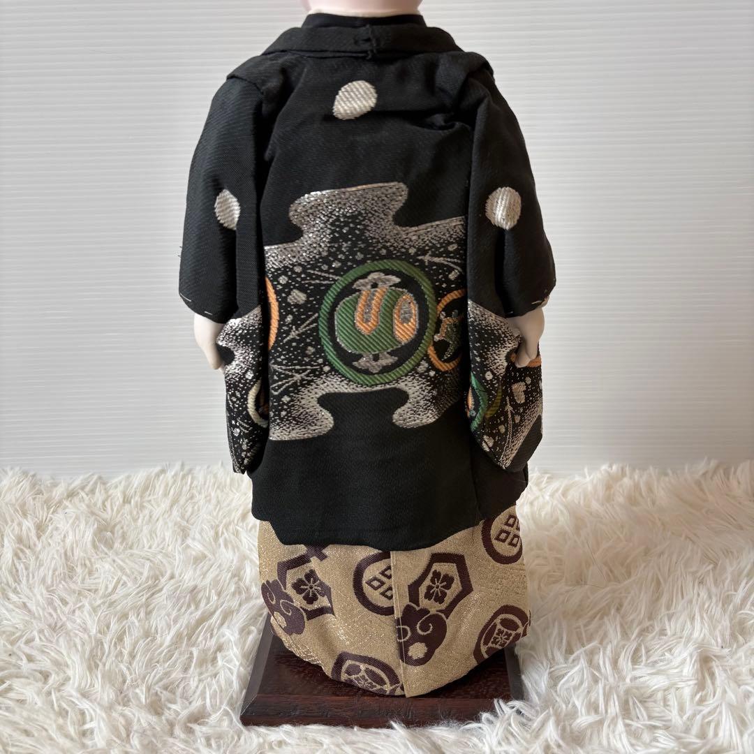 極美品 古い市松人形 45cm 箱入り 元箱 男の子