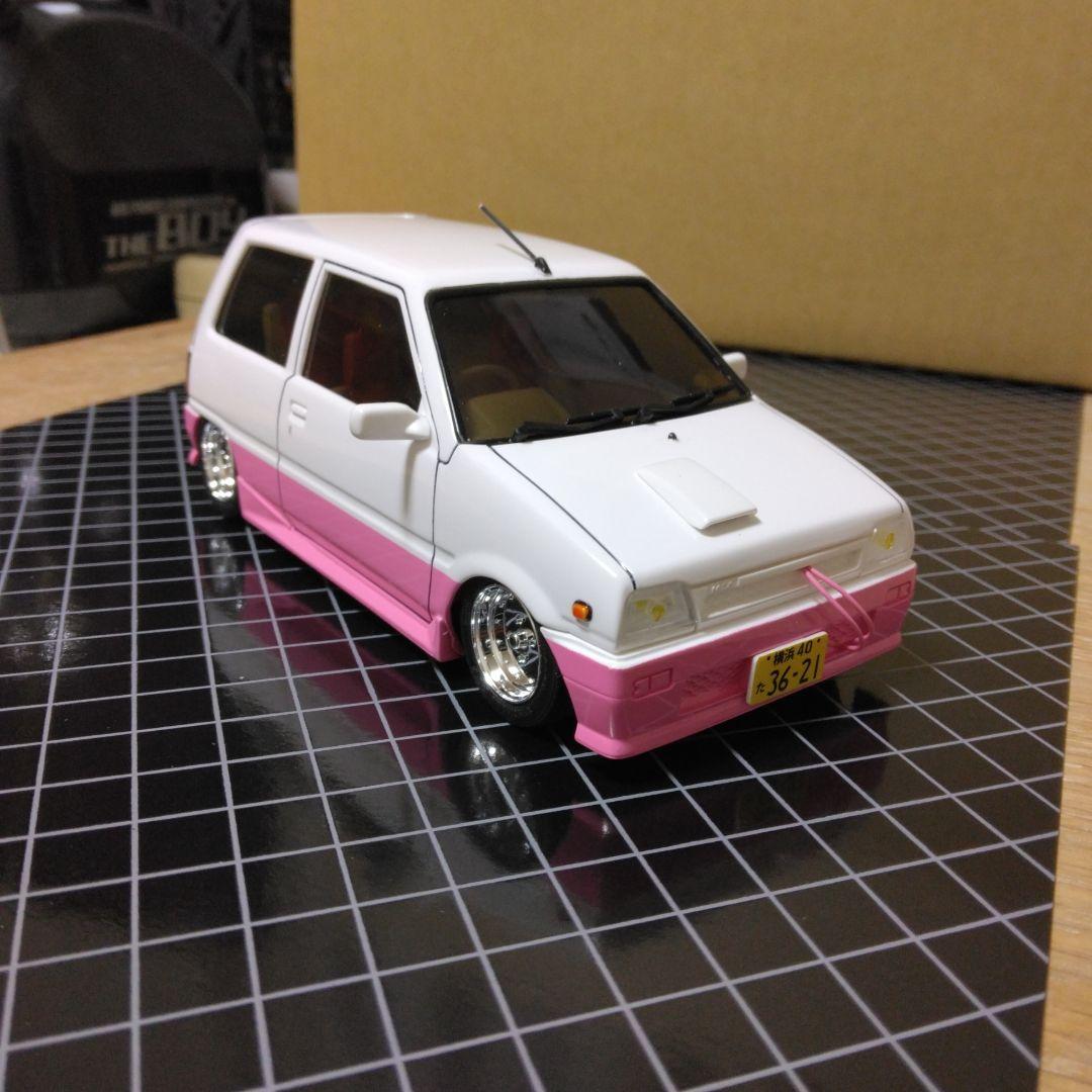 フジミ1/24プラモデル 　ダイハツミラターボ完成品