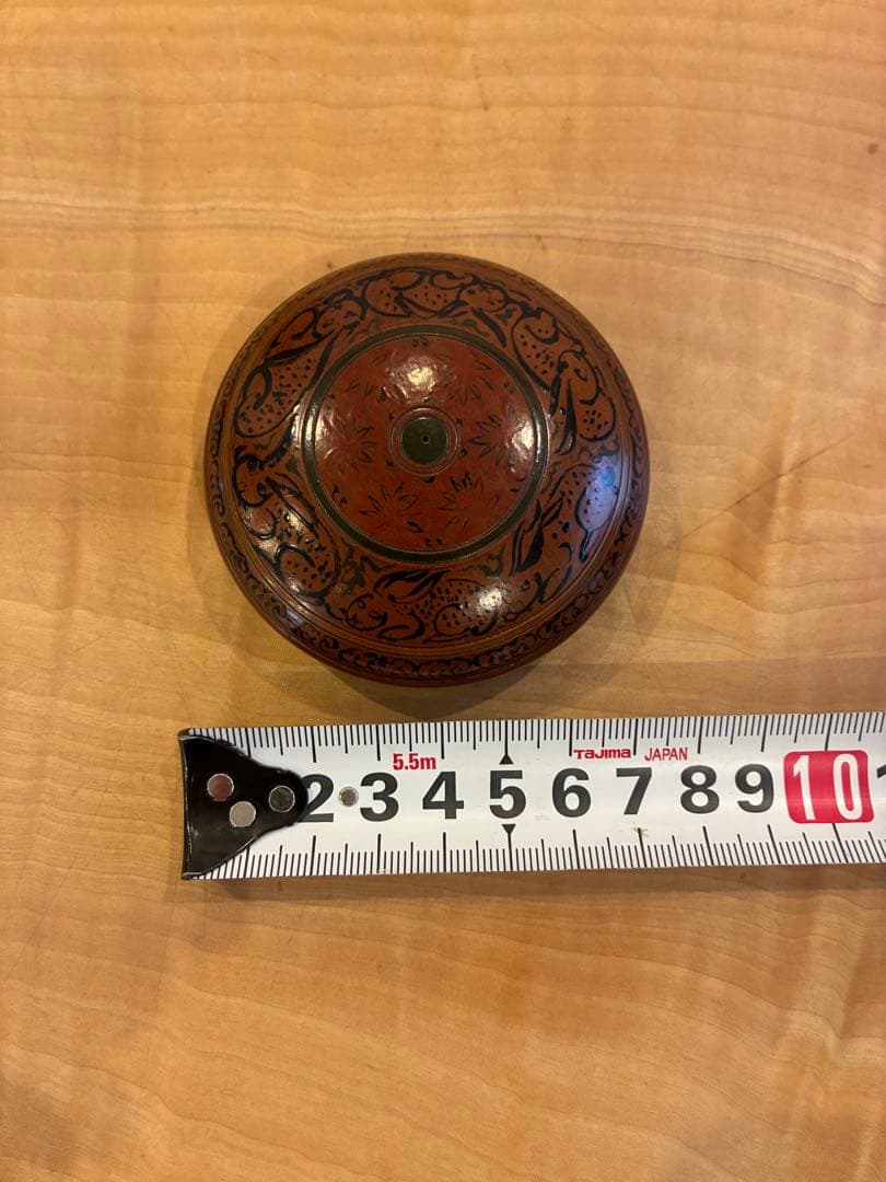 白雲庵 難波仁斎 香合 花兎模様 自作の絵あり