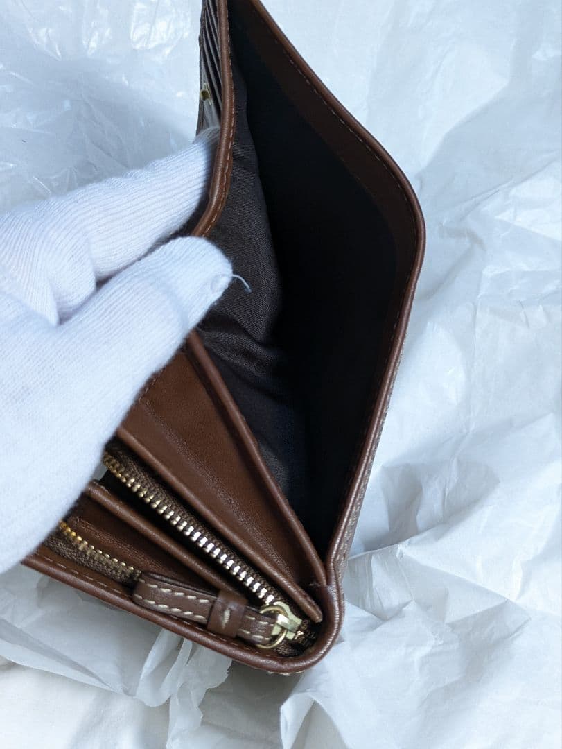 COACH 　コーチ　エルゴブラウン 二つ折り財布　未使用