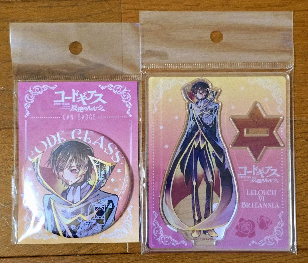 コードギアス 反逆のルルーシュ PALE TONE アクリルスタンド 缶バッジ