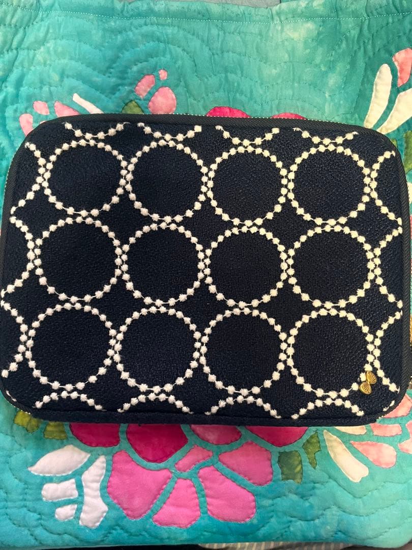 美品♡おおきいひきだしポーチミナペルホネン/tambourine （navy）