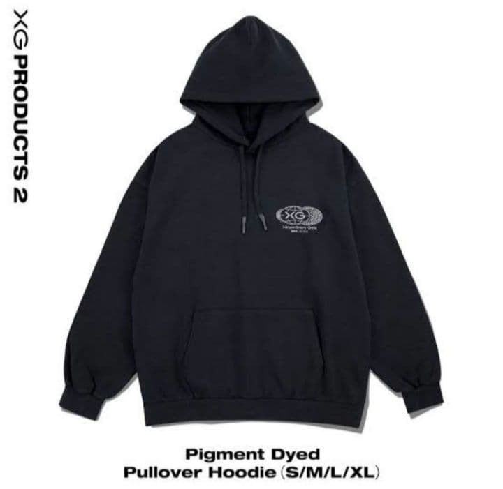 【希少】XG ピグメントダイ プルオーバーフーディー M