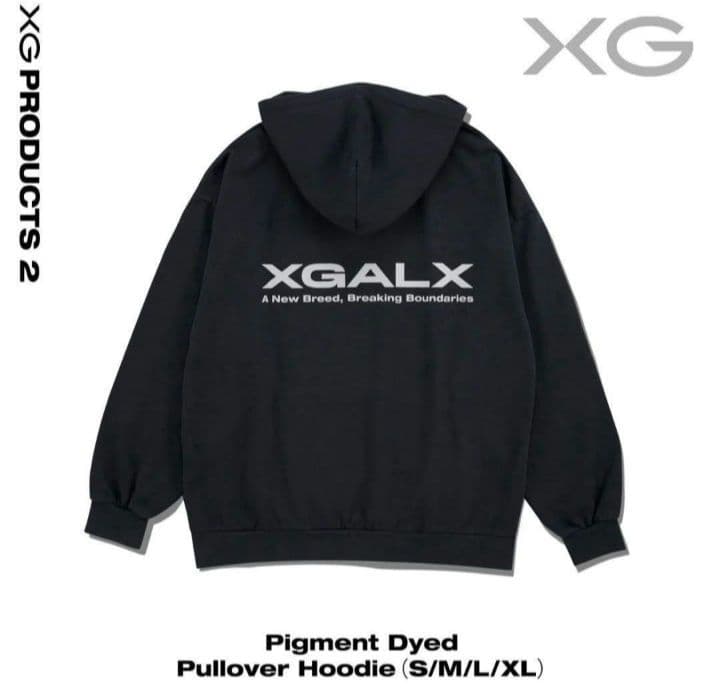 【希少】XG ピグメントダイ プルオーバーフーディー M