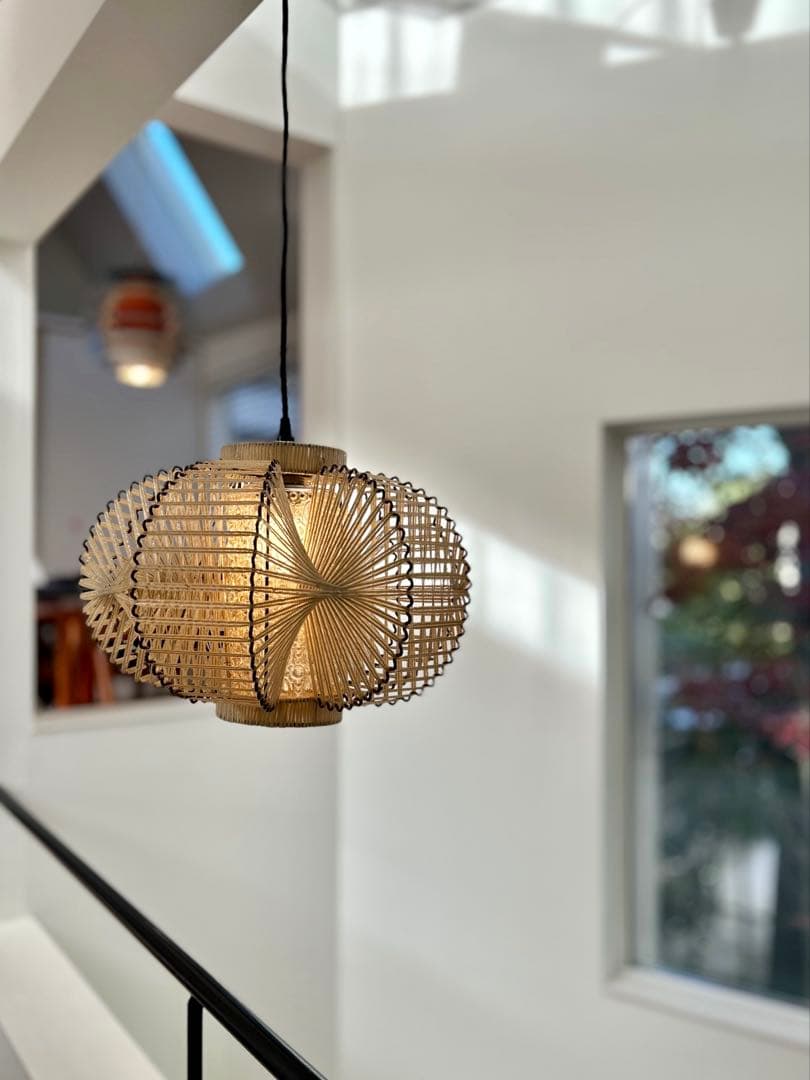 独60年代　EEA Leuchten ヴィンテージ・プレスガラスとストリングス