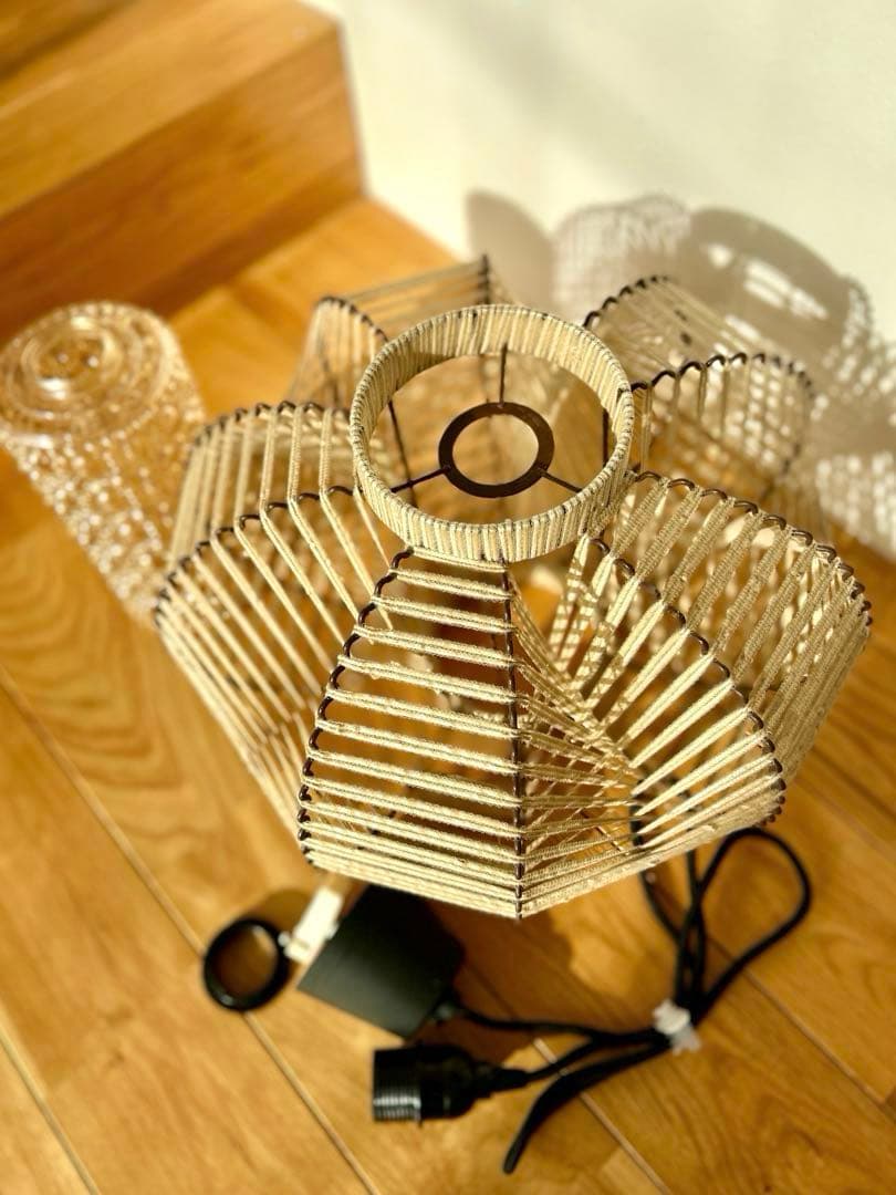 独60年代　EEA Leuchten ヴィンテージ・プレスガラスとストリングス