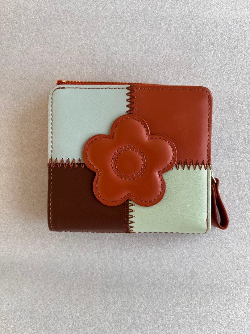 【希少品】MARY QUANT パッチワーク ウォレット 二つ折り財布 未使用品