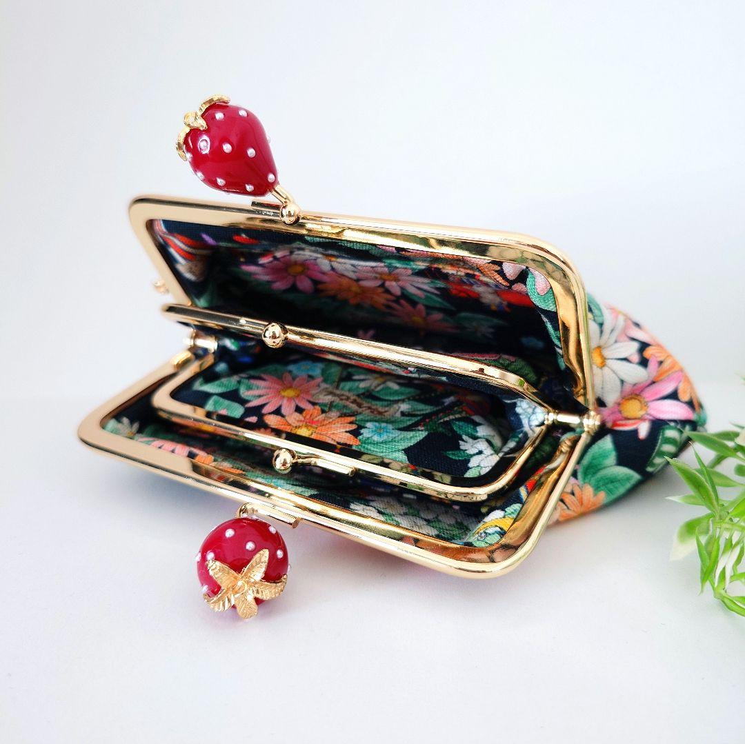 yu〜 ハンドメイド 22fabric ティッシュポーチ①・がま口③ 4点