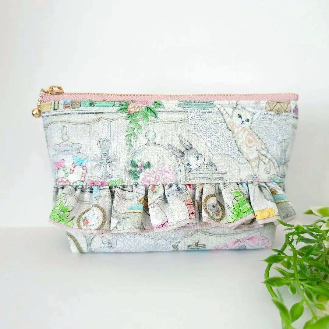 yu〜 ハンドメイド 22fabric ティッシュポーチ①・がま口③ 4点