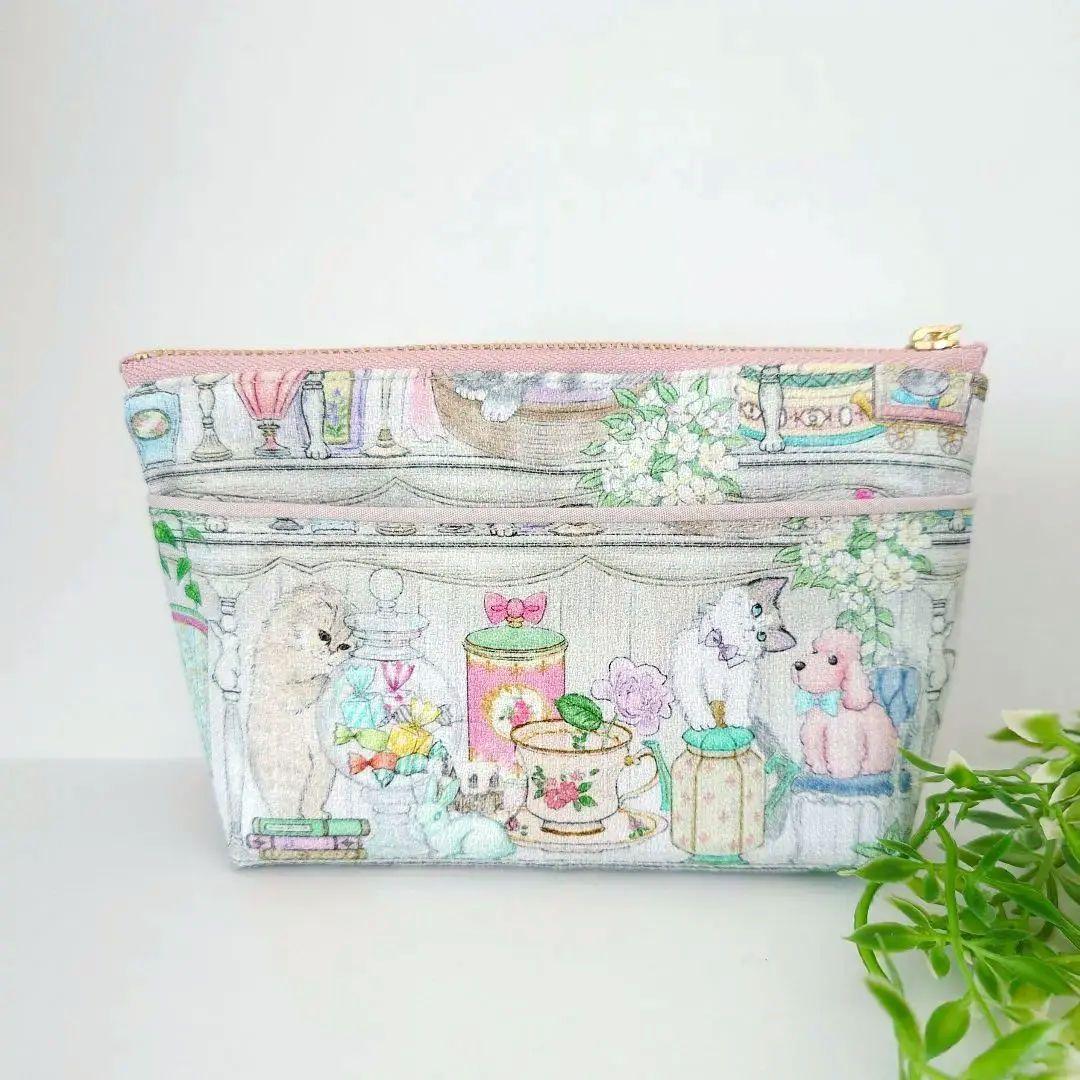 yu〜 ハンドメイド 22fabric ティッシュポーチ①・がま口③ 4点