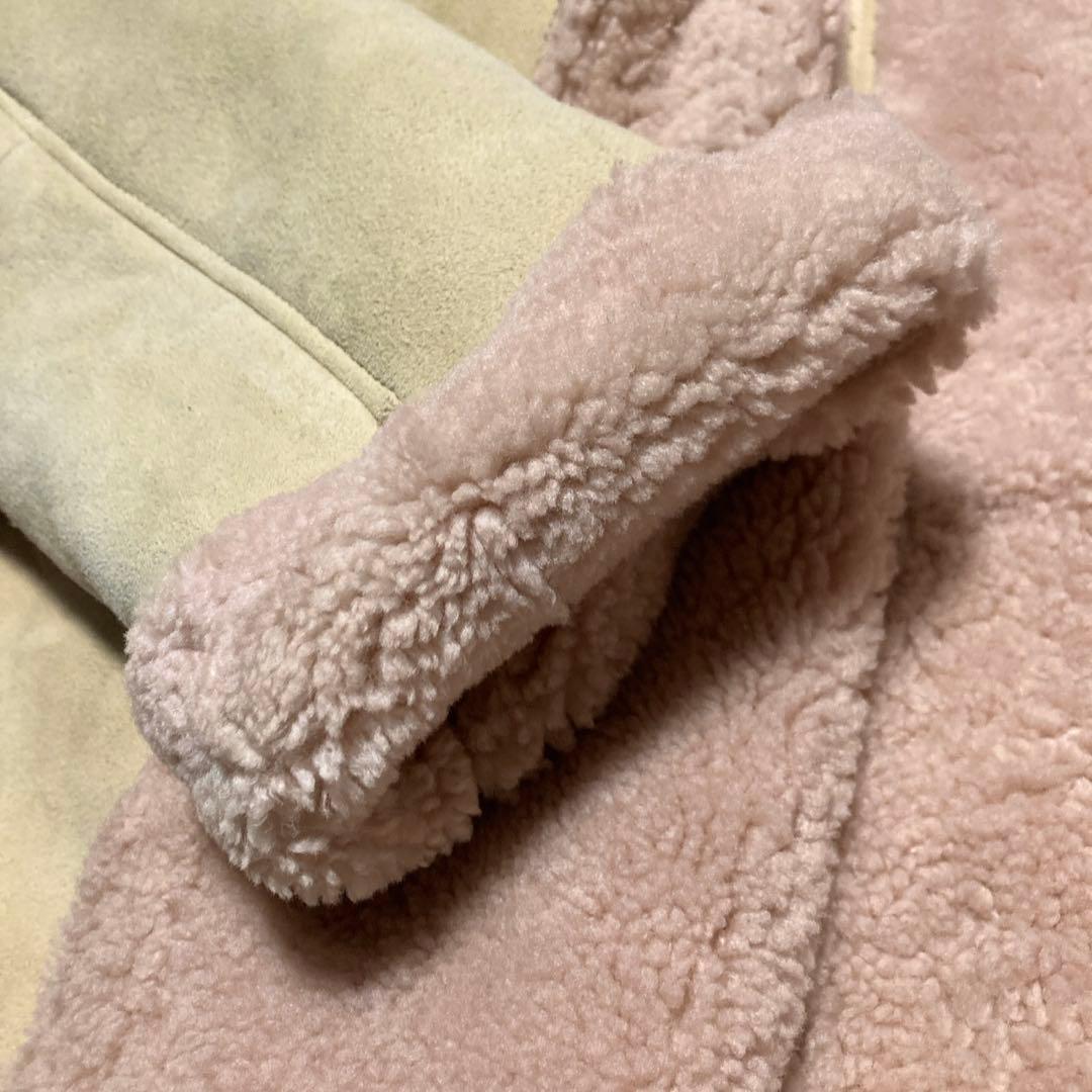 DIESEL ディーゼル 本革 ムートンコート レザージャケット 羊革