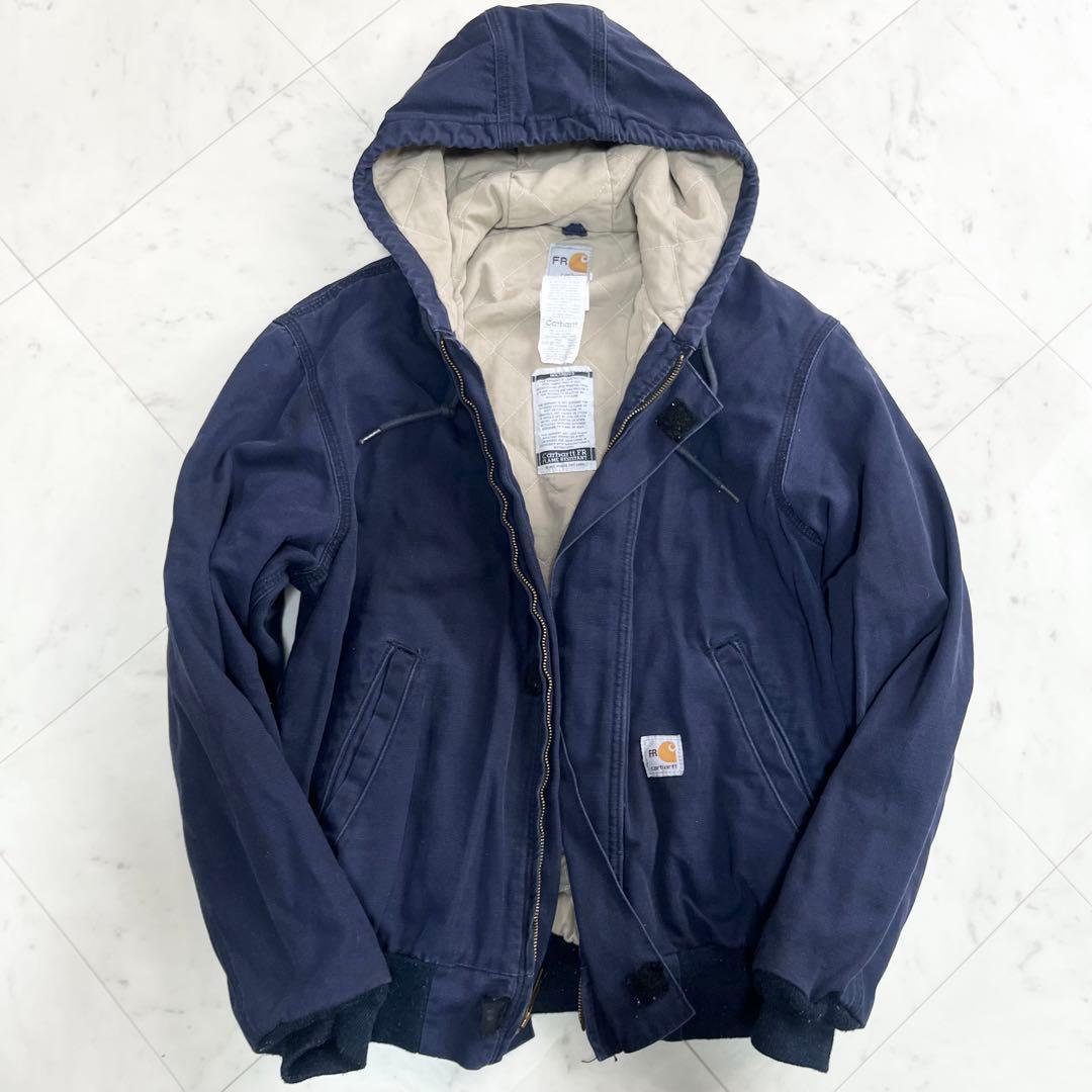 carhartt FR カーハット デトロイトジャケット USA製 ネイビー S