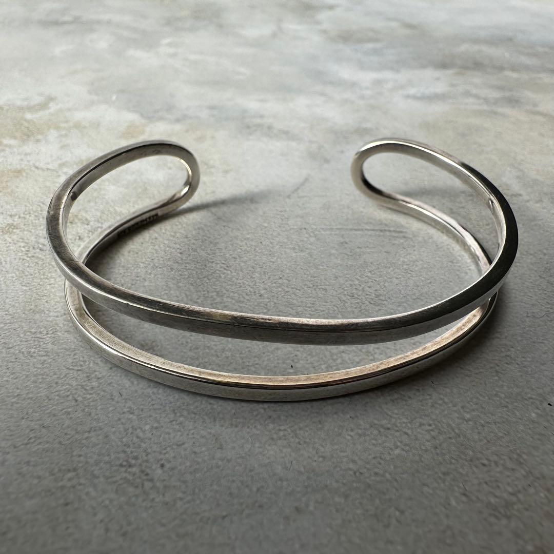 ヴィンテージ ラインモダニストカフブレスレット シルバー925 メキシコ製