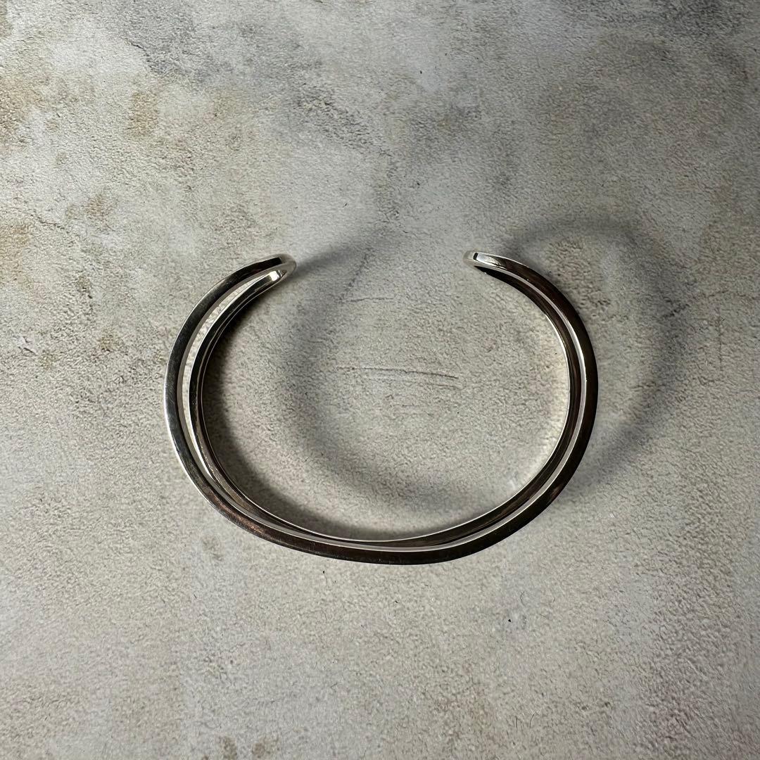 ヴィンテージ ラインモダニストカフブレスレット シルバー925 メキシコ製