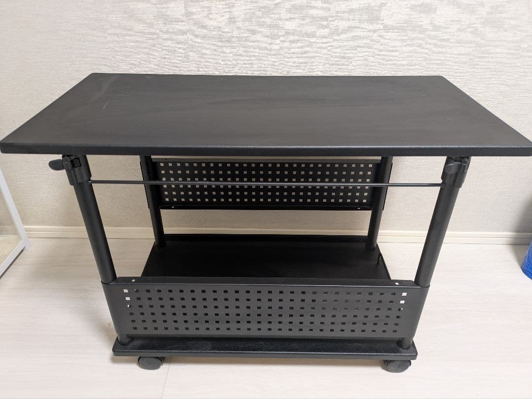 Bauhutte 昇降式L字デスク　BHD-820H-BK