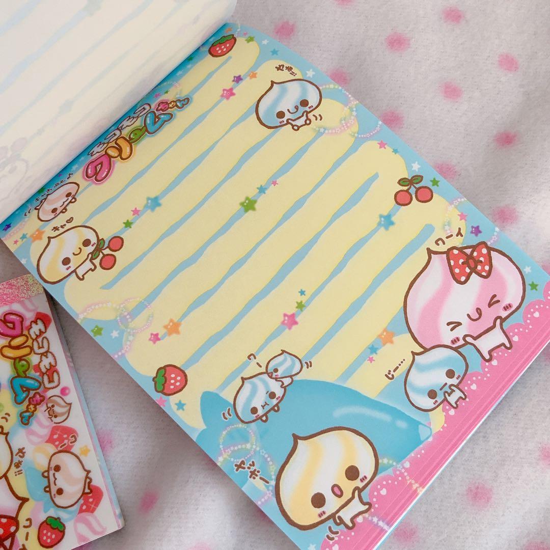 平成レトロ　モコモコクリームちゃん　メモ帳　セット　まとめ売り